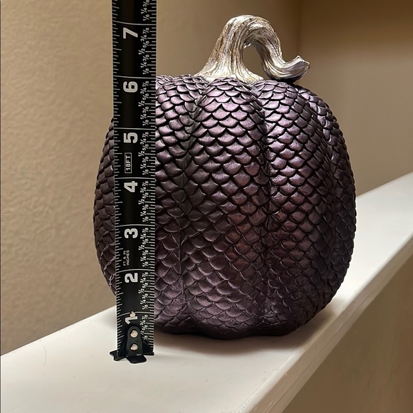 Rachel Zoe Purple Scaled Pumpkin Decor - Picture 2 of 5